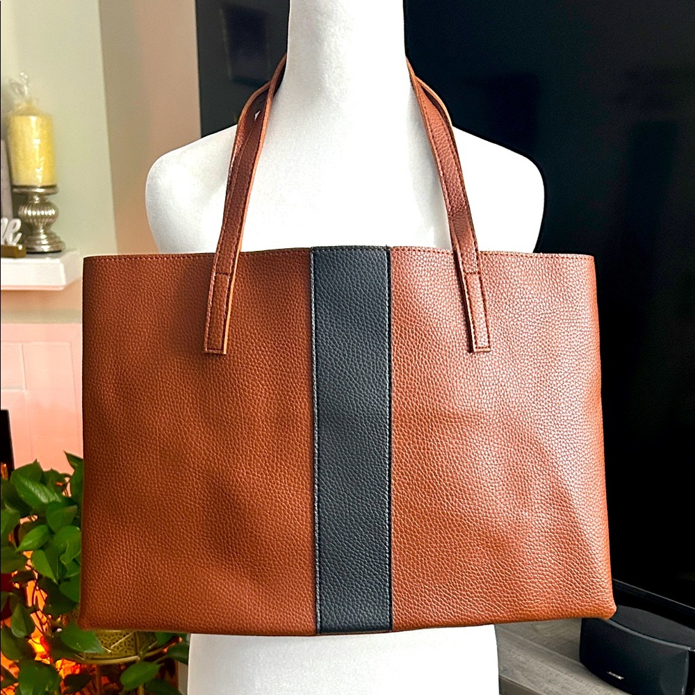 Vince camuto Elegant Brown and Black Tote Bag